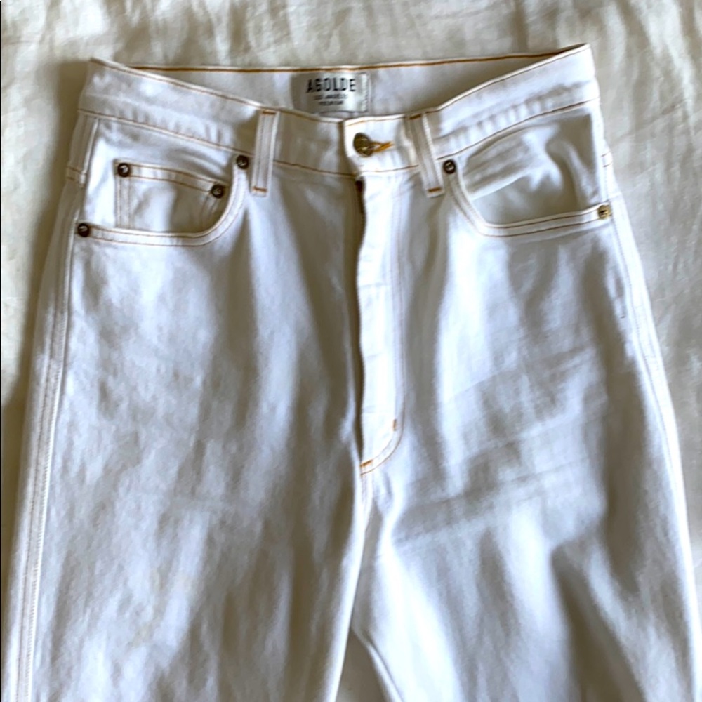 AGOLDE Straight cut, cropped jeans